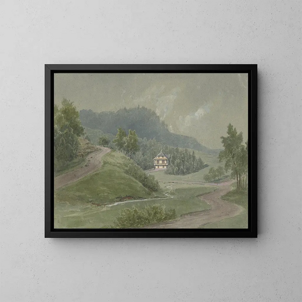 Deel van de Odenwald - Peter Burnitz — ingelijst kunstwerk aan de muur