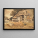 Cour de ferme à Compton - Peter De Wint — framed artwork on a wall