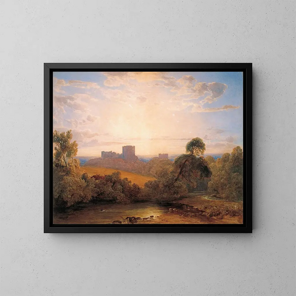 Kasteel van Kenilworth - Peter De Wint — ingelijst kunstwerk aan de muur