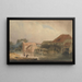 Scene aan de rivierkant, Oude molen - Peter De Wint — ingelijst kunstwerk aan de muur