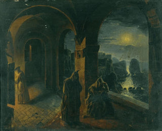 Peter Fendi - Cloister In The Moonlight.webp