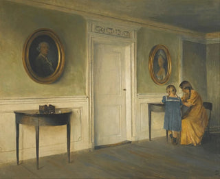 Peter Ilsted - The Artists Daughters In An Interior.webp