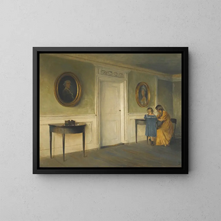 Peter Ilsted - The Artists Daughters In An Interior.webp