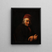 Portret van een oude zeeman - Peter Julius Larsen — ingelijst kunstwerk aan de muur