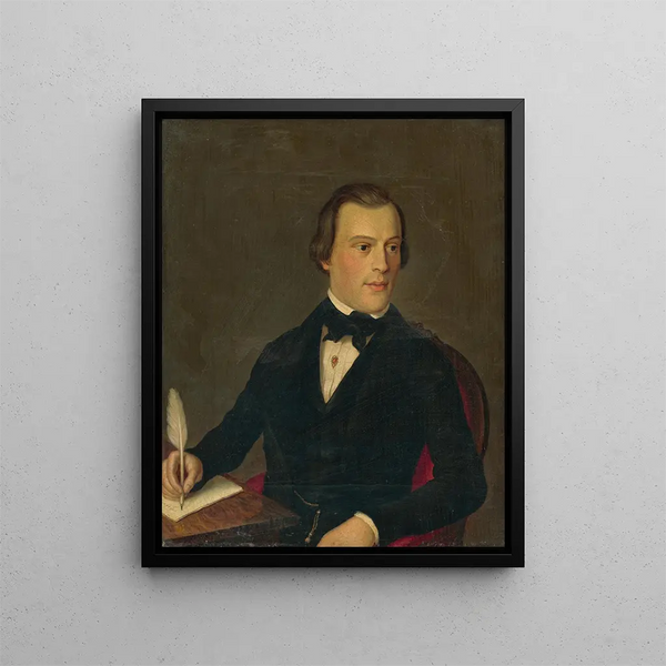 Peter Michal Boh - Portrait of a Writing Man.webp