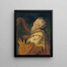 De koning David die op de harp speelt - Peter Paul Rubens — ingelijst kunstwerk aan de muur