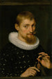 Portrait of a man possibly architect or geographer - Peter Paul Rubens — artwork view