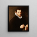 Portret van Christoffel Plantin - Peter Paul Rubens — ingelijst kunstwerk aan de muur