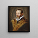 Portret van Juste Lipse - Peter Paul Rubens — ingelijst kunstwerk aan de muur