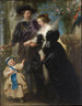 Rubens, zijn vrouw Hélène Fourment en hun zoon Frans - Peter Paul Rubens — weergave van het kunstwerk