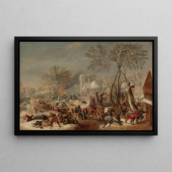 Peter Snayers - The Sack Of A Village.webp