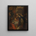 De ruzie van Sint Catharina van Alexandrië met de vijftig filosofen - Peter Ykens — ingelijst kunstwerk aan de muur