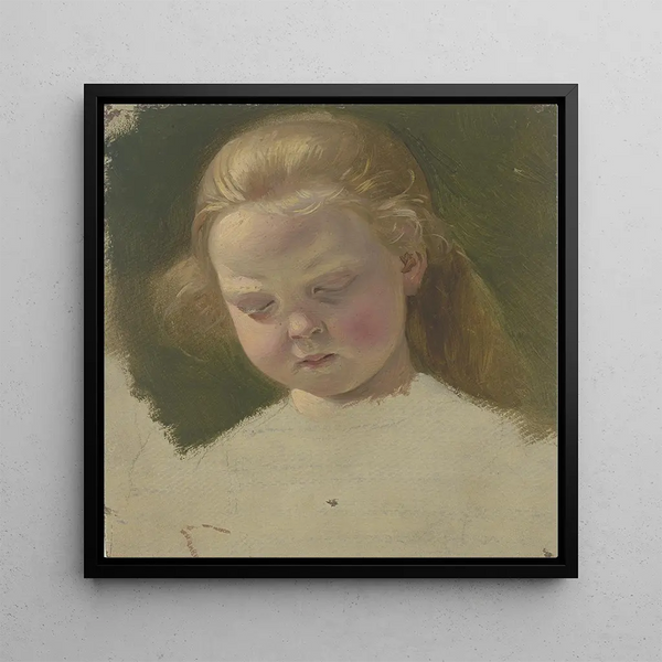 Petite fille aux longs cheveux - Jakob Becker