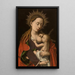 Madone - Petrus Christus — ingelijst kunstwerk aan de muur