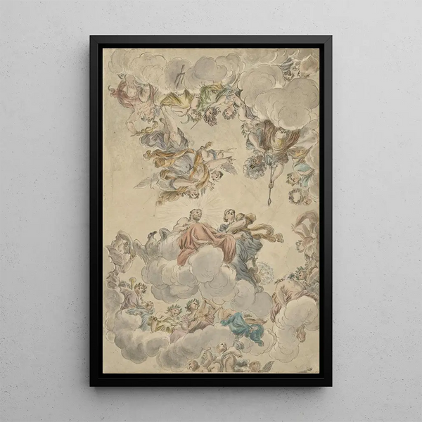Petrus Norbertus van Reysschoot - Ontwerp voor een plafond met het huwelijk van Jupiter en Juno.webp
