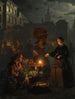 Een markt met groenten bij maanlicht - Petrus van Schendel — weergave van het kunstwerk