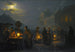 Een markt bij schemerlicht - Petrus van Schendel — weergave van het kunstwerk