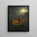 Nachtmarkt Nederlandse Kaasmarkt Rotterdam - Petrus van Schendel — ingelijst kunstwerk aan de muur