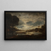 Landschap bij maanlicht - Petrus van Schendel — ingelijst kunstwerk aan de muur