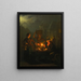 van de Nachtmarkt op de Groenmarkt in Den Haag - Petrus van Schendel — ingelijst kunstwerk aan de muur