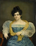 Portret van Adriana Johanna van Wijck, echtgenote van Johannes Ploos van Amstel - Petrus van Schendel — weergave van het kunstwerk