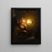 Sint Jerome - Petrus van Schendel — ingelijst kunstwerk aan de muur