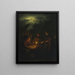 De appelverkoper - Petrus van Schendel — ingelijst kunstwerk aan de muur