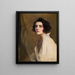 Portrait of singer Germaine Gien 1895-1989 - Philip Alexius de László — framed artwork on a wall