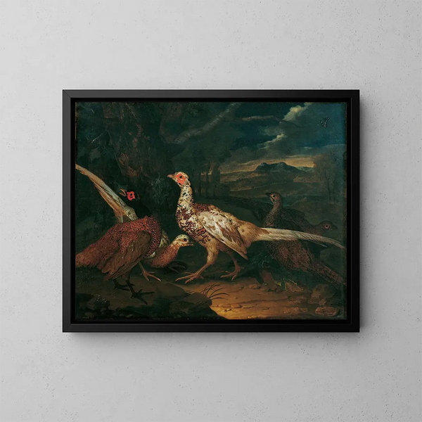 Fazant - Philipp Ferdinand de Hamilton — ingelijst kunstwerk aan de muur