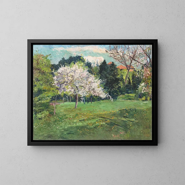 Bloeiende fruitboom - Philipp Franck — ingelijst kunstwerk aan de muur