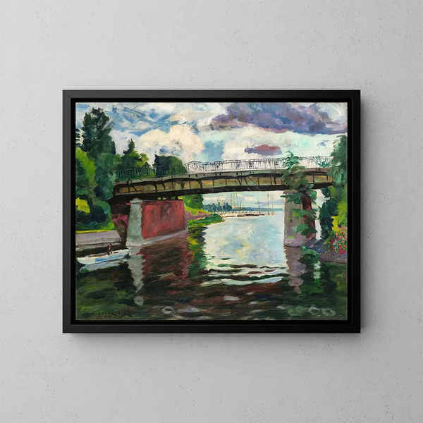 Het Wannsee-brug - Philipp Franck — ingelijst kunstwerk aan de muur