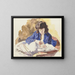 Moeder en kind - Philipp Franck — ingelijst kunstwerk aan de muur