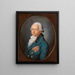 Portrait of Margrave Frederick of Baden - Philipp Jakob Becker — framed artwork on a wall