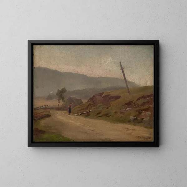 Straten in de vallei van Bernau - Philipp Röth — ingelijst kunstwerk aan de muur