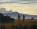 Uitzicht op de Taunusbergen - Philipp Veit — weergave van het kunstwerk