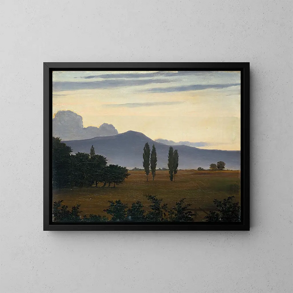 Uitzicht op de Taunusbergen - Philipp Veit — ingelijst kunstwerk aan de muur