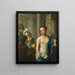 The Drawing Lesson - Philippe Mercier — framed artwork on a wall