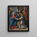 De Bezoeking - Philippe de Champaigne — ingelijst kunstwerk aan de muur
