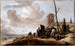 Een kustscène - Philips Wouwerman — weergave van het kunstwerk