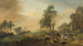 Een hertenjacht - Philips Wouwerman — weergave van het kunstwerk