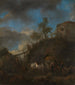 Smid die een paard smeedt - Philips Wouwerman — weergave van het kunstwerk