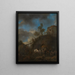 Smid die een paard smeedt - Philips Wouwerman — ingelijst kunstwerk aan de muur