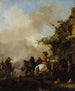 Halte de cavaliers - Philips Wouwerman — weergave van het kunstwerk