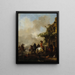 Halte de cavaliers - Philips Wouwerman — ingelijst kunstwerk aan de muur