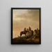 Stop van de ruiters - Philips Wouwerman — ingelijst kunstwerk aan de muur