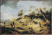 Zandbank met reizigers - Philips Wouwerman — weergave van het kunstwerk