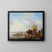 Het hooivorken - Philips Wouwerman — ingelijst kunstwerk aan de muur