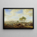 De paardenmarkt - Philips Wouwerman — ingelijst kunstwerk aan de muur