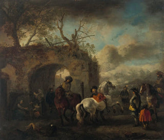 L'École d'équitation - Philips Wouwerman — weergave van het kunstwerk