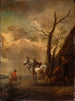 De rustplaats - Philips Wouwerman — weergave van het kunstwerk